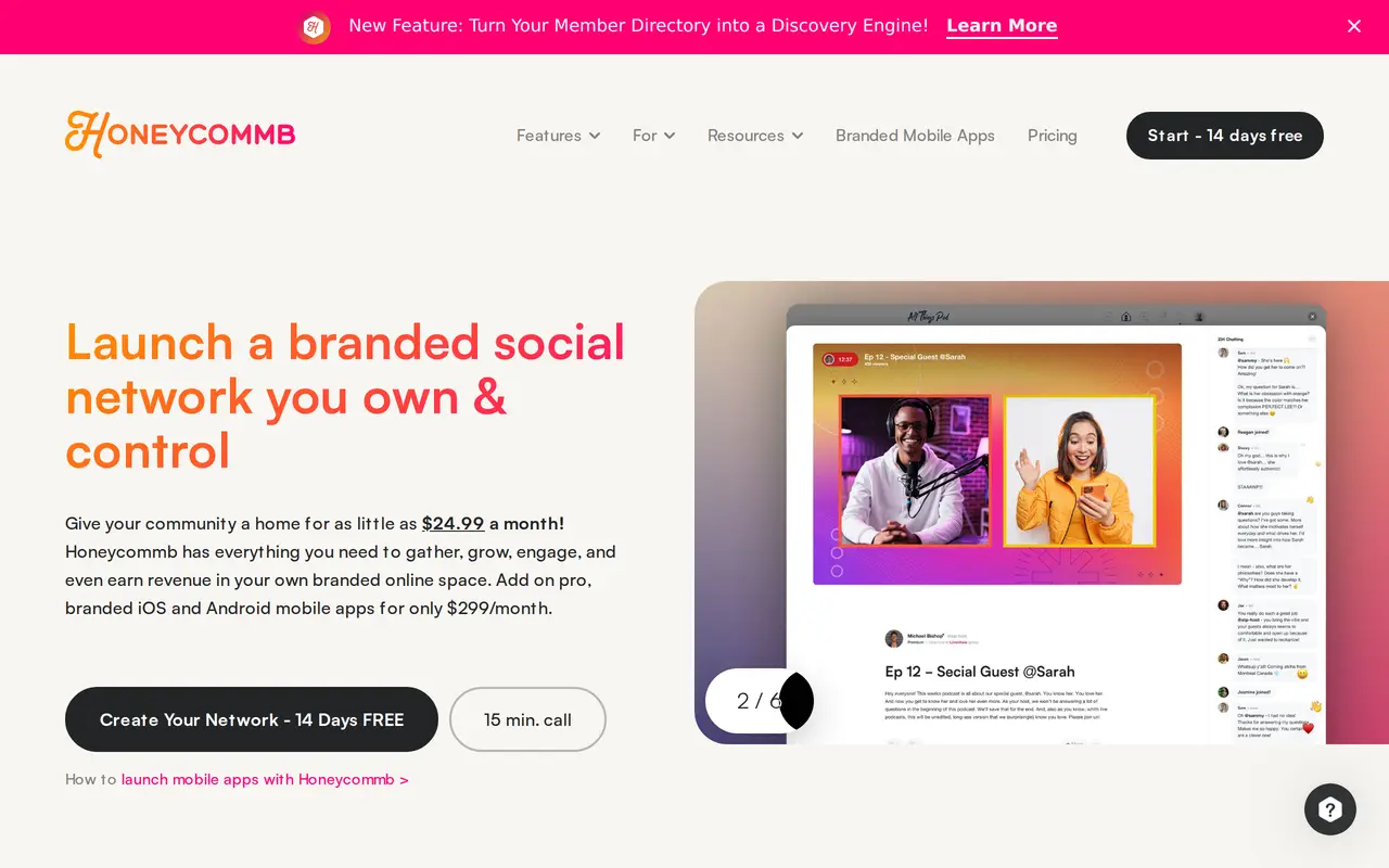 The Honeycommb homepage
