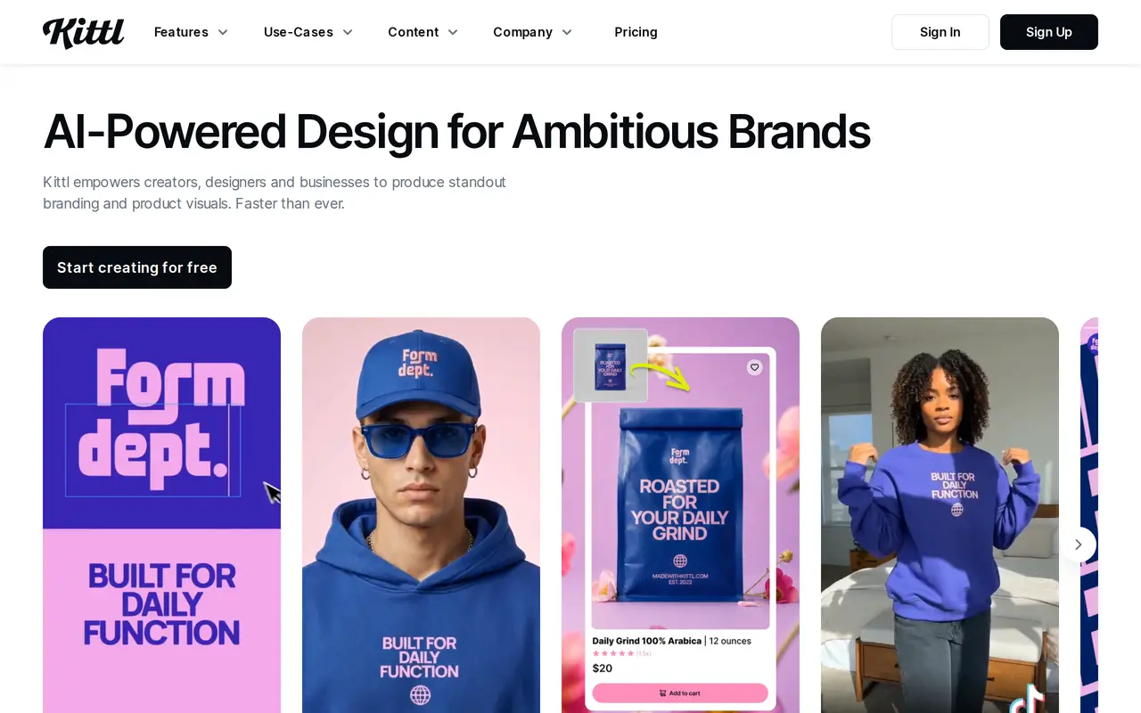 The Kittl homepage