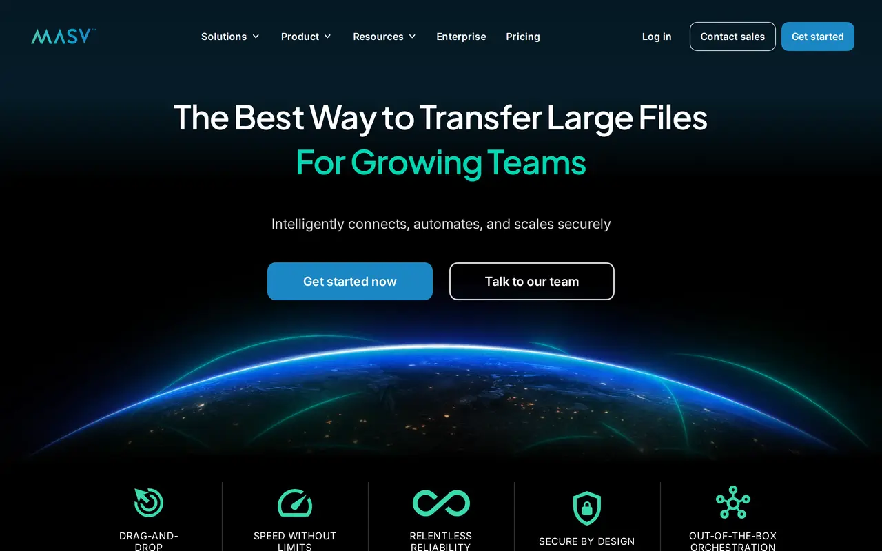 The MASV homepage