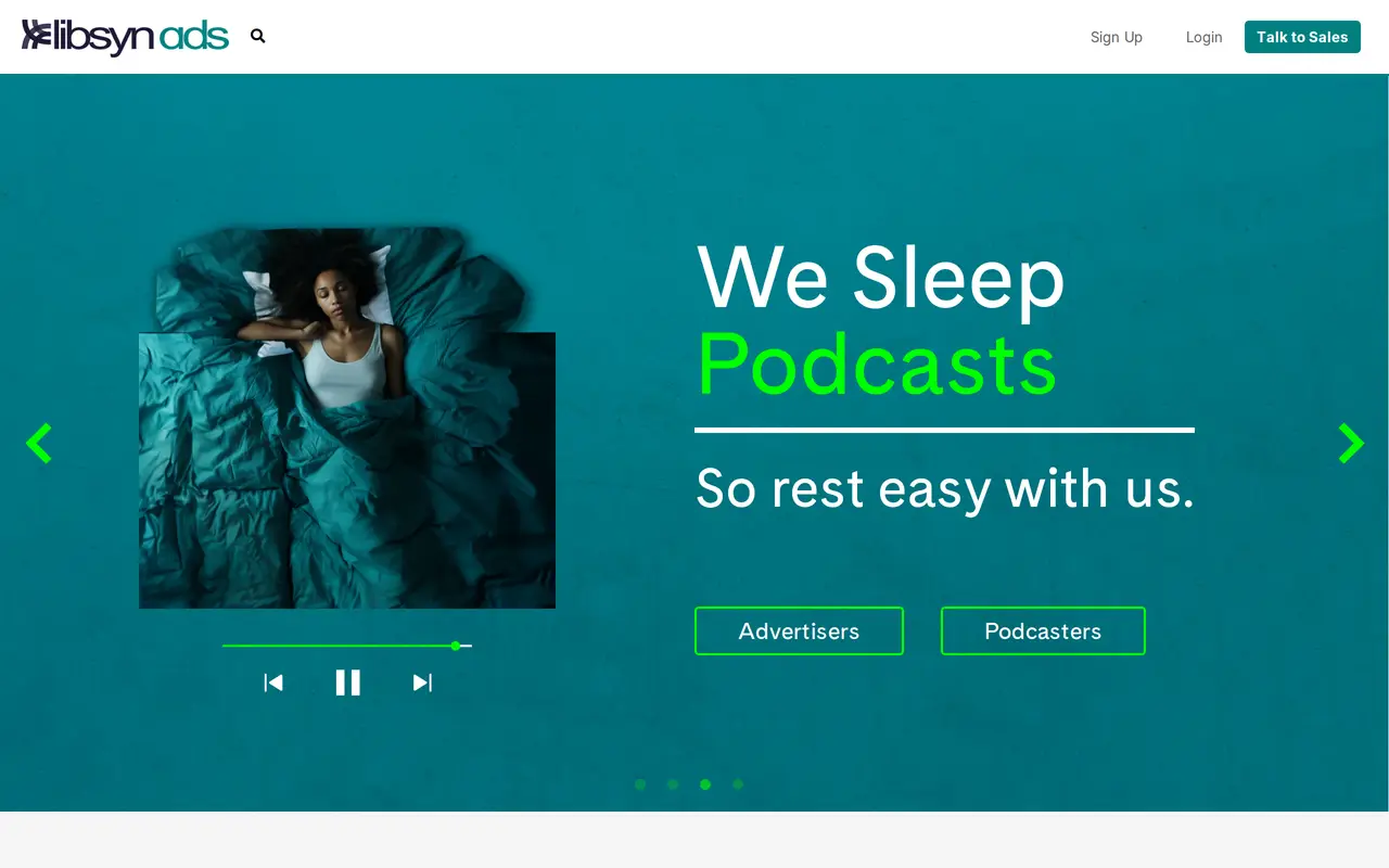 The AdvertiseCast homepage