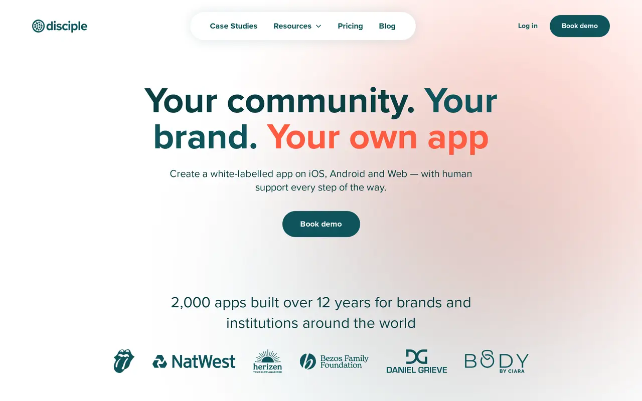 The Disciple homepage