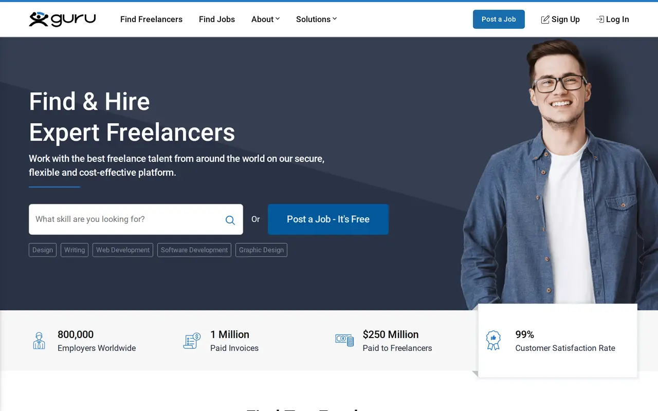 The Guru homepage