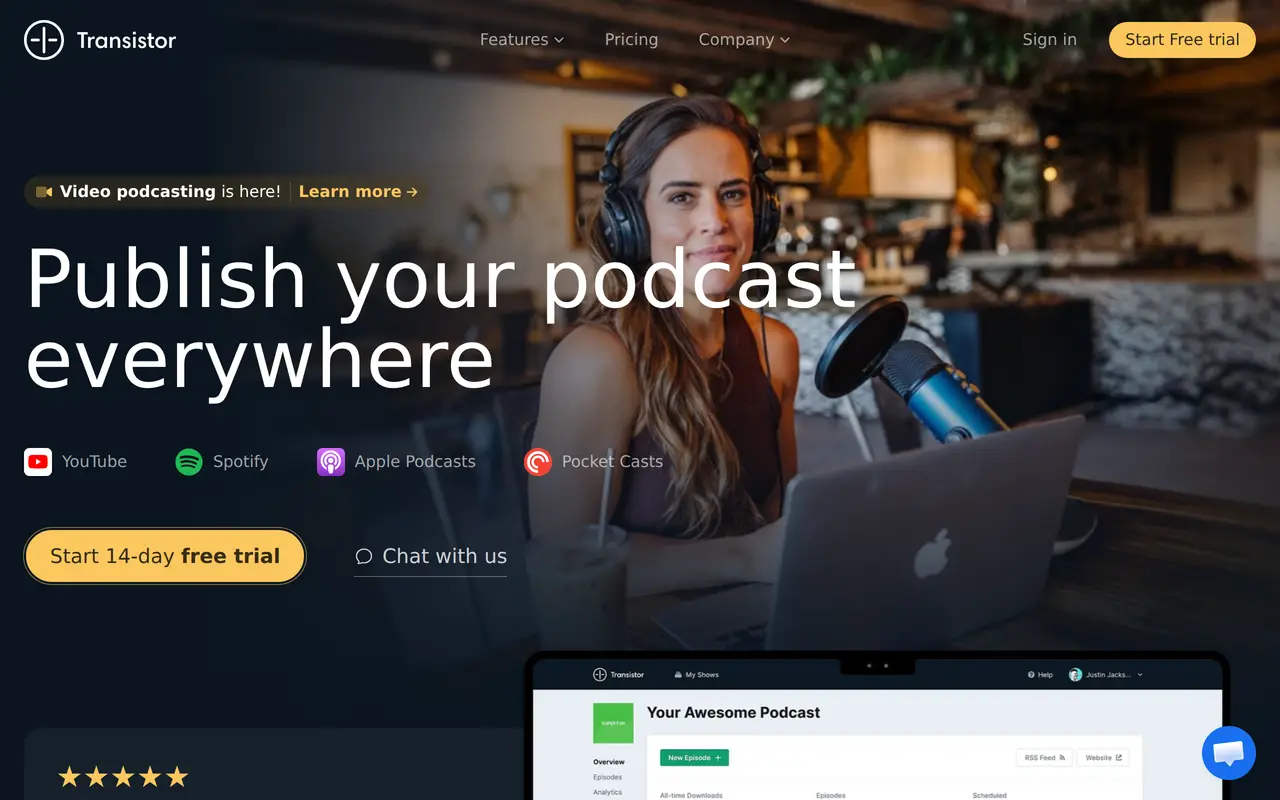 The Transistor homepage