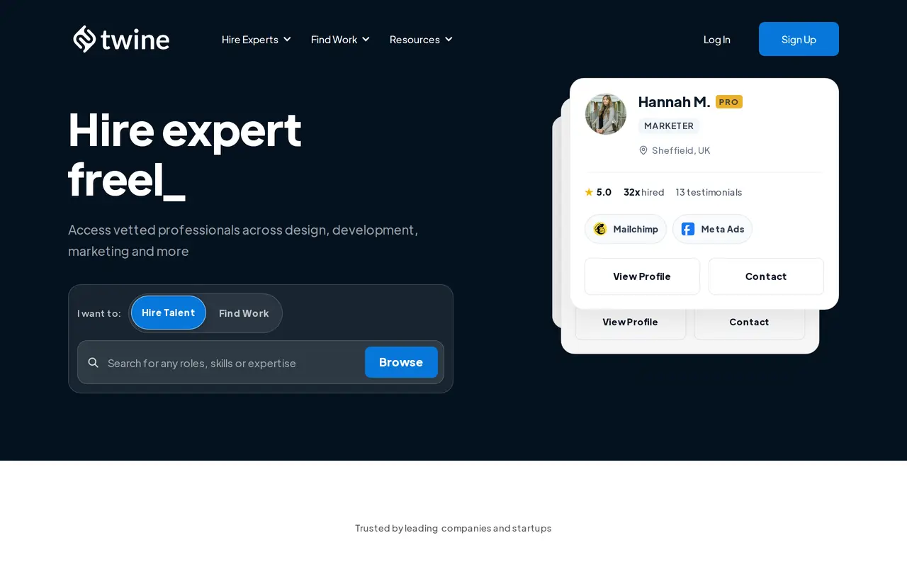 The Twine homepage