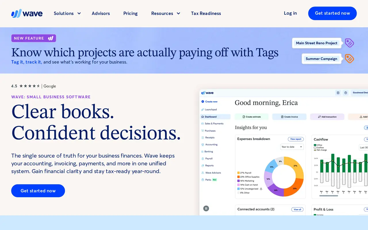 The Wave homepage