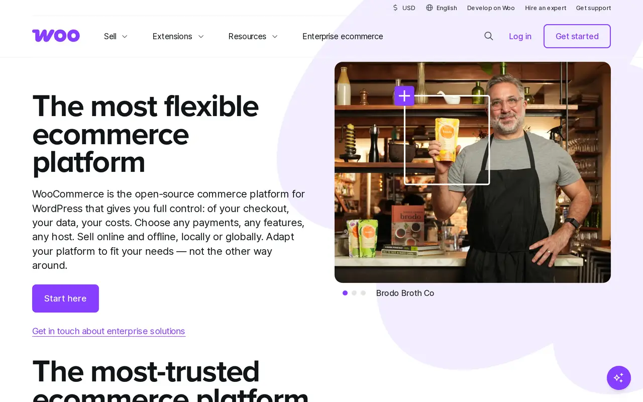 The WooCommerce homepage