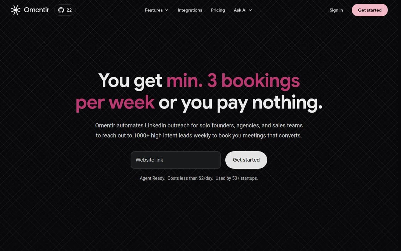The Omentir home page