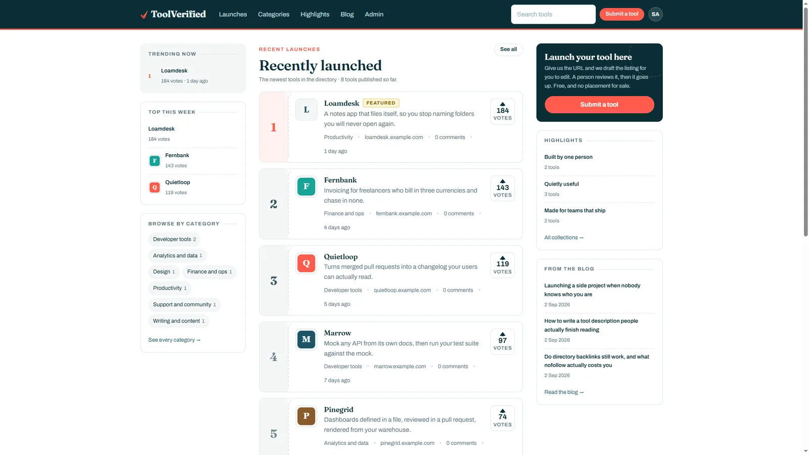 Our complete category system, allowing you to easily filter through specific niches like APIs, AI, and workflow automation.